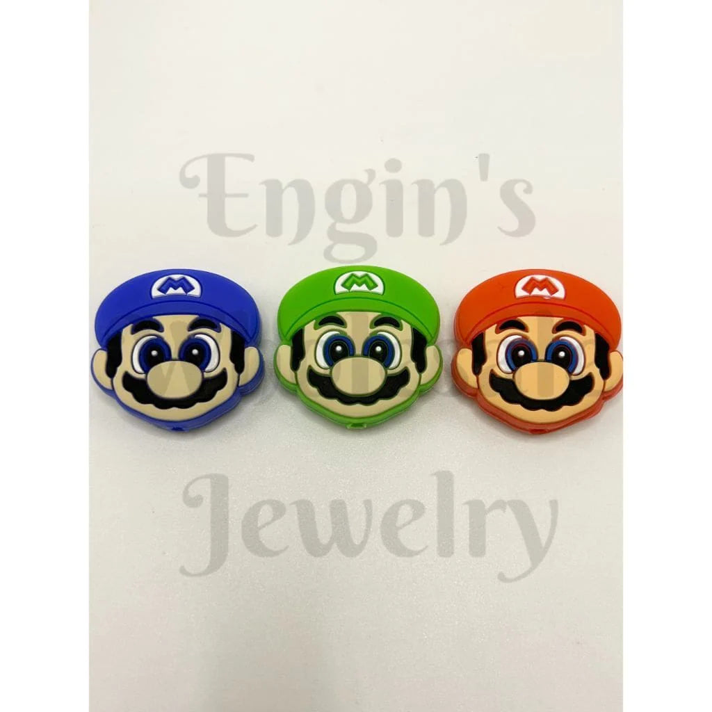Mario Silicone Focal Beads