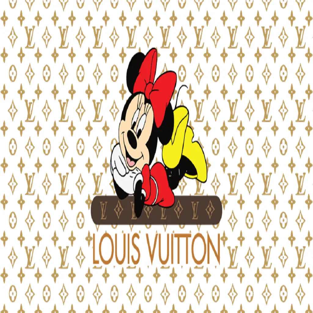 minnie-mouse-louis-vuitton-gold-wallpaper