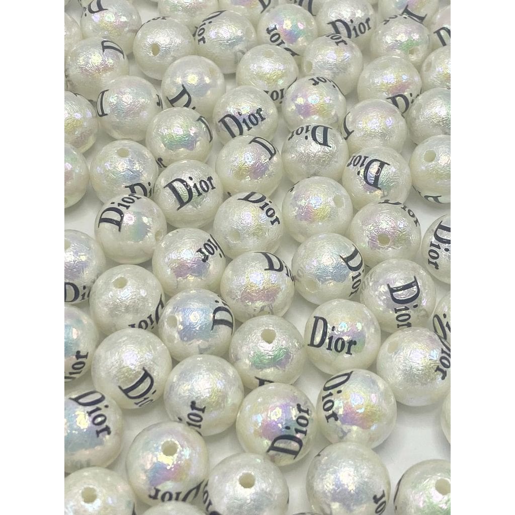 Designer UV Plating Pear Acrylic Beads, 16mm, XY