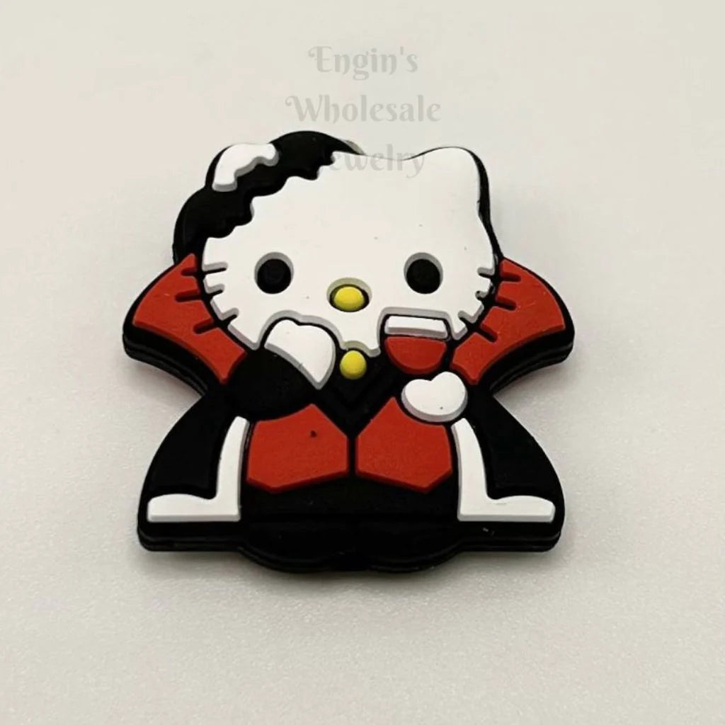 HK Kitty Vampire Silicone Focal Beads